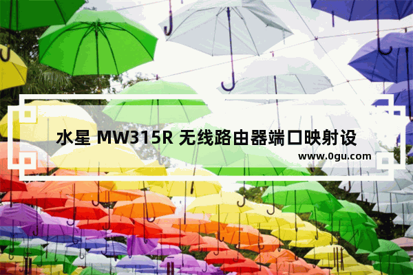 水星 MW315R 无线路由器端口映射设置指南