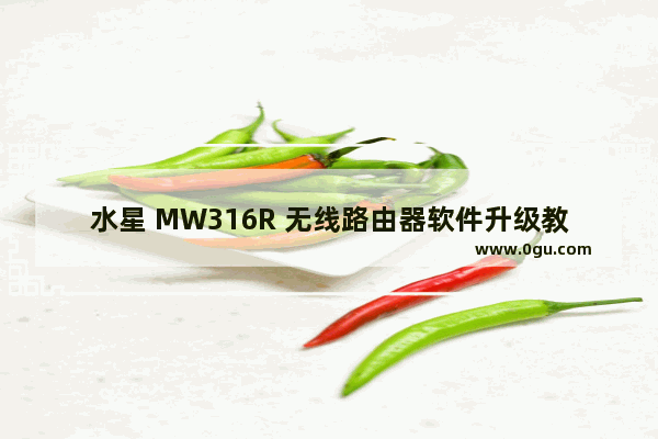 水星 MW316R 无线路由器软件升级教程