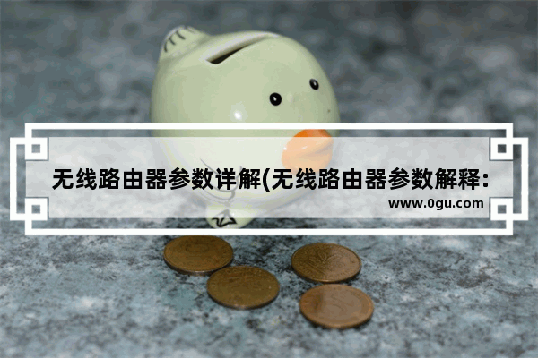 无线路由器参数详解(无线路由器参数解释:什么是网络标准设置)
