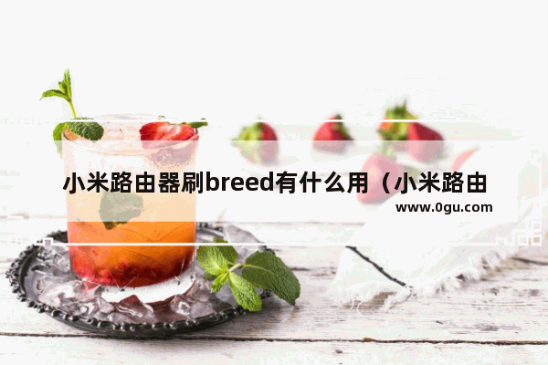 小米路由器刷breed有什么用（小米路由器一键刷breed）