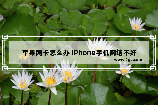 苹果网卡怎么办 iPhone手机网络不好解决方法