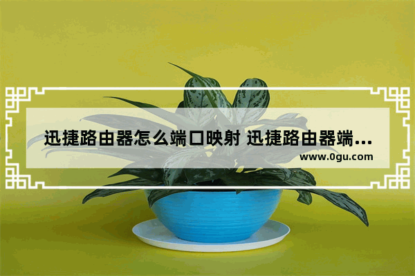迅捷路由器怎么端口映射 迅捷路由器端口映射的方法【详解】