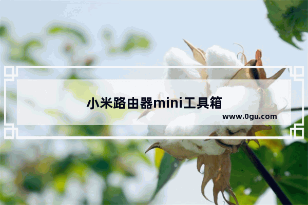 小米路由器mini工具箱
