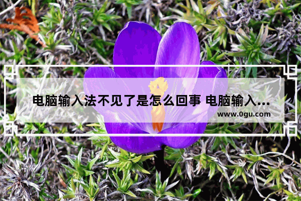 电脑输入法不见了是怎么回事 电脑输入法为什么不见了