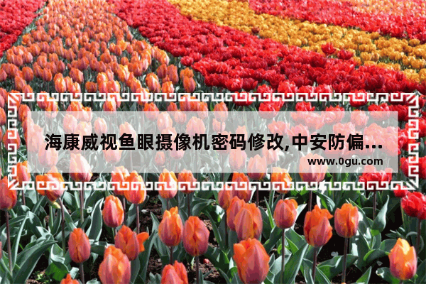 海康威视鱼眼摄像机密码修改,中安防偏干的皮肤用什么化妆品和护肤品比较好