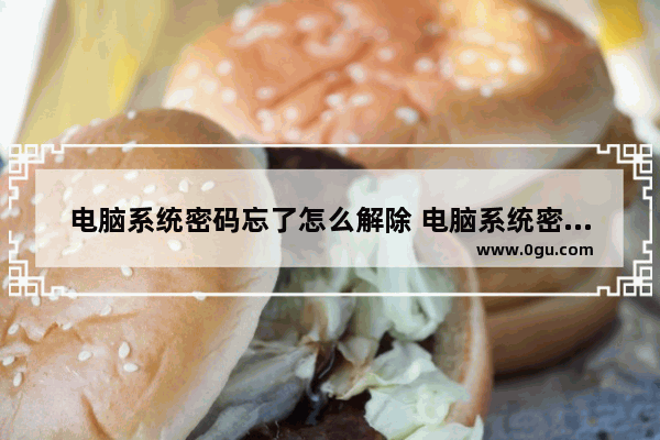 电脑系统密码忘了怎么解除 电脑系统密码忘了怎么解除锁定