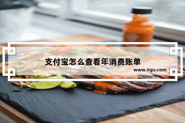 支付宝怎么查看年消费账单