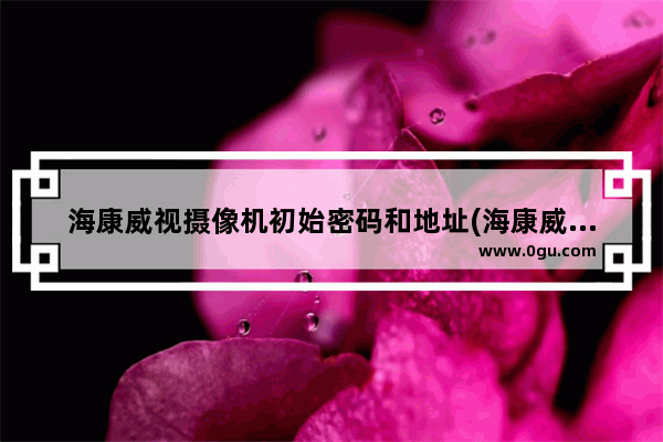 海康威视摄像机初始密码和地址(海康威视监控主机原始密码)
