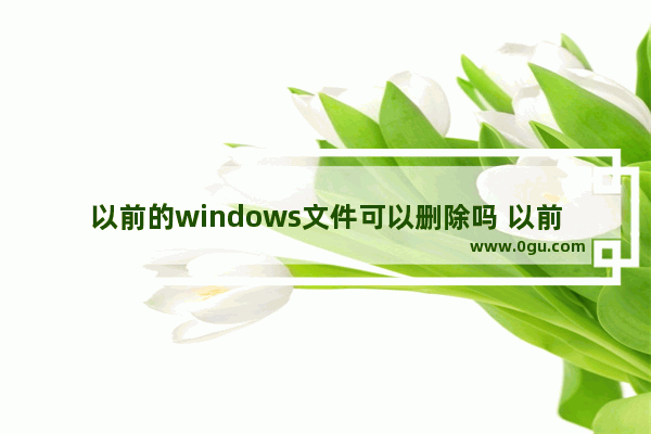 以前的windows文件可以删除吗 以前的windows安装文件如何删除