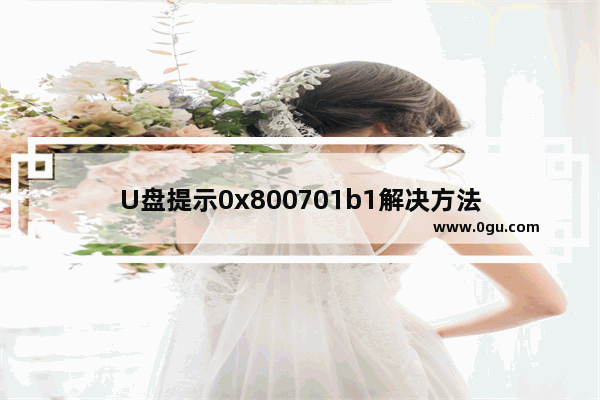U盘提示0x800701b1解决方法