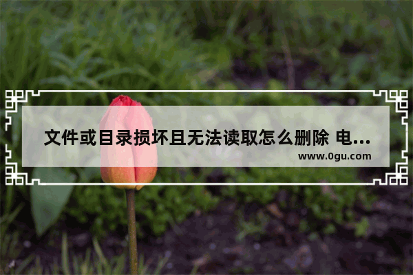 文件或目录损坏且无法读取怎么删除 电脑文件或目录损坏且无法读取的解决方法