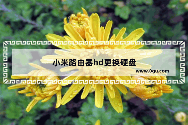 小米路由器hd更换硬盘