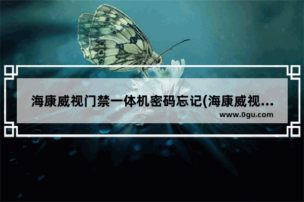 海康威视门禁一体机密码忘记(海康威视门禁一体机初始密码)
