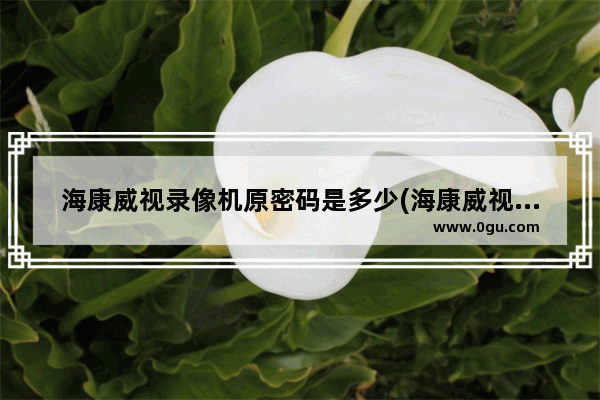 海康威视录像机原密码是多少(海康威视网络硬盘录像机密码忘记)