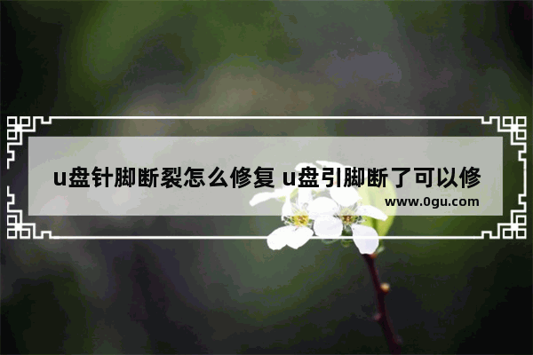 u盘针脚断裂怎么修复 u盘引脚断了可以修复吗