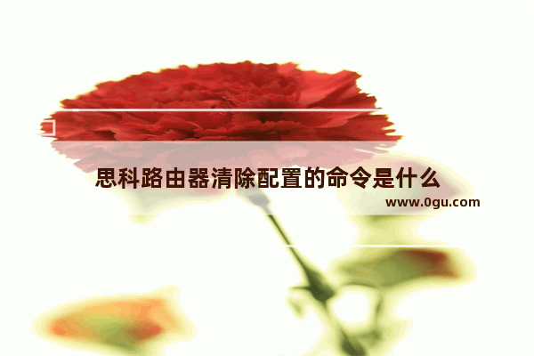 思科路由器清除配置的命令是什么