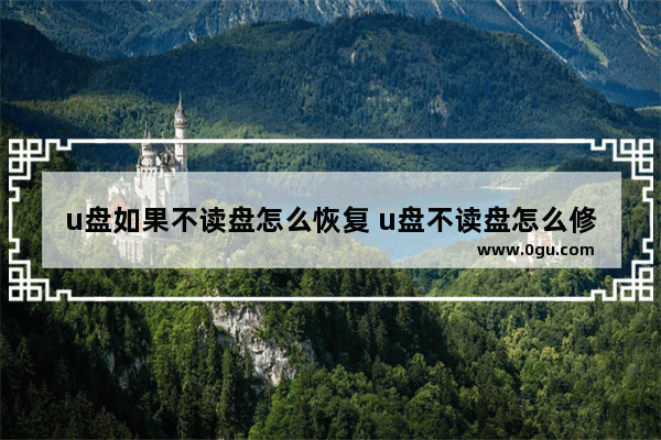 u盘如果不读盘怎么恢复 u盘不读盘怎么修复
