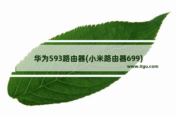 华为593路由器(小米路由器699)