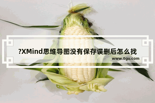 ?XMind思维导图没有保存误删后怎么找回来 XMind电脑版找回未保存思维导图的方法教程