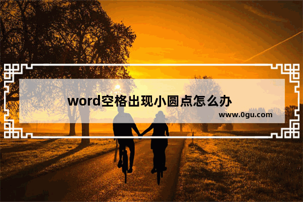 word空格出现小圆点怎么办 
