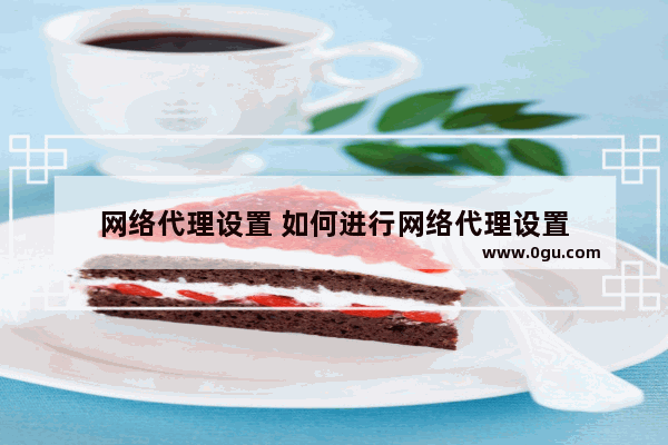 网络代理设置 如何进行网络代理设置
