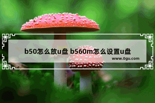 b50怎么放u盘 b560m怎么设置u盘启动