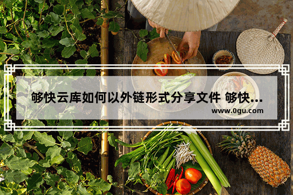 够快云库如何以外链形式分享文件 够快云库以外链形式分享文件的方法