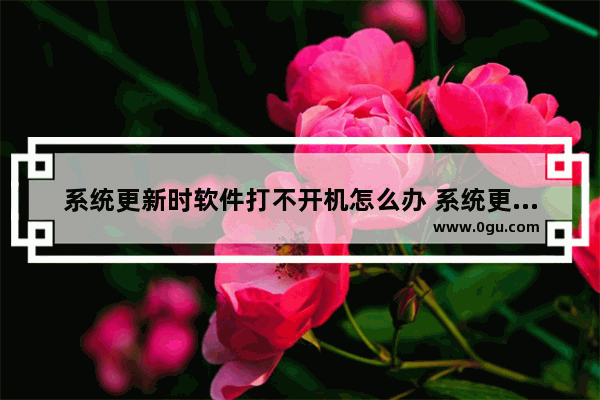 系统更新时软件打不开机怎么办 系统更新软件打不开怎么弄