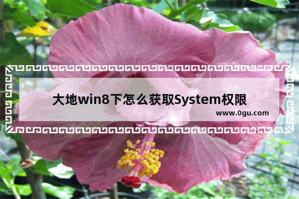 大地win8下怎么获取System权限