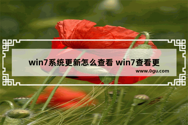 win7系统更新怎么查看 win7查看更新记录