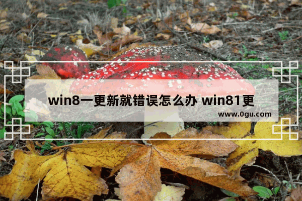 win8一更新就错误怎么办 win81更新失败