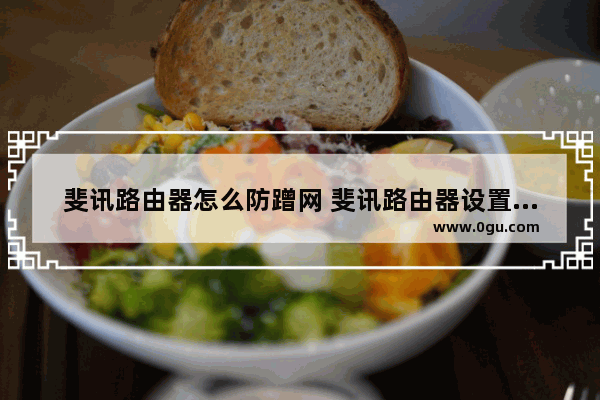 斐讯路由器怎么防蹭网 斐讯路由器设置方法【介绍】