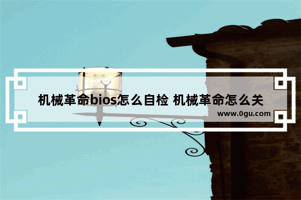机械革命bios怎么自检 机械革命怎么关闭bios自检