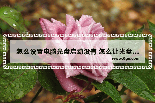 怎么设置电脑光盘启动没有 怎么让光盘启动