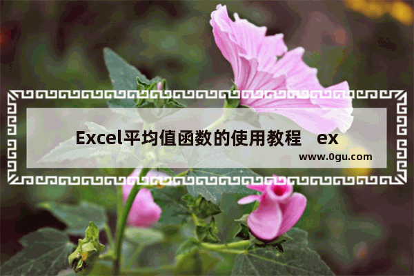 Excel平均值函数的使用教程   excel平均值函数怎么用
