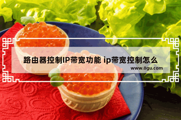 路由器控制IP带宽功能 ip带宽控制怎么设置网速