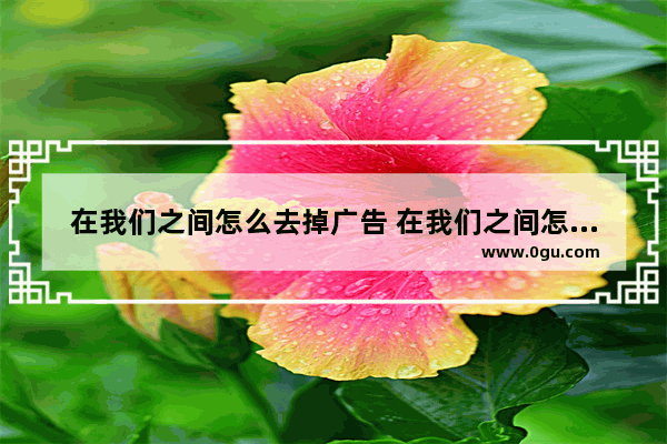 在我们之间怎么去掉广告 在我们之间怎么屏蔽广告