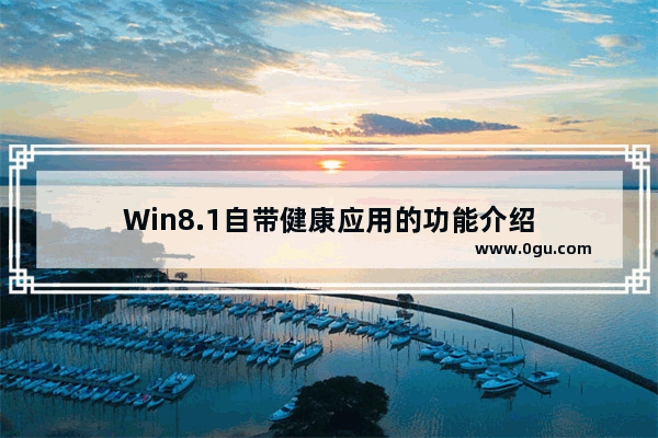 Win8.1自带健康应用的功能介绍