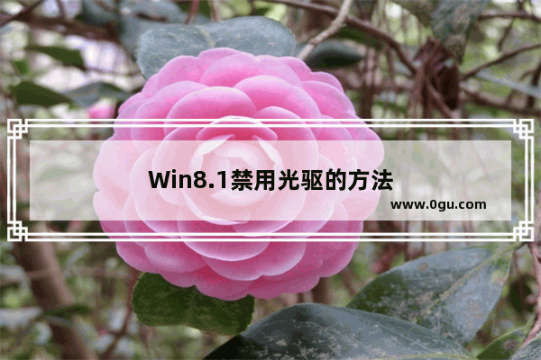 Win8.1禁用光驱的方法