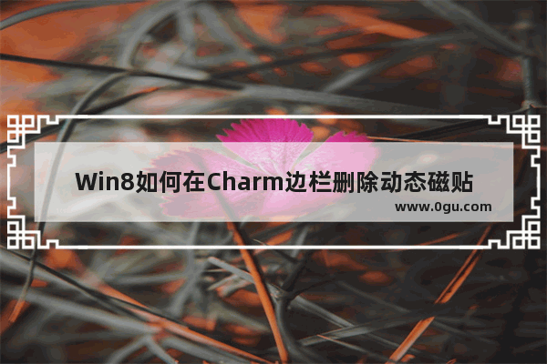 Win8如何在Charm边栏删除动态磁贴的个人信息