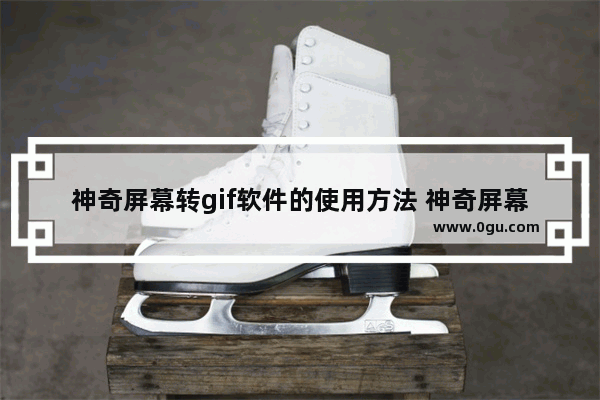 神奇屏幕转gif软件的使用方法 神奇屏幕转gif软件怎么使用