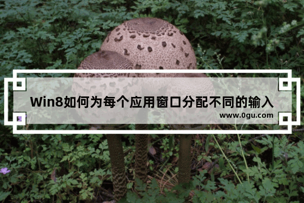 Win8如何为每个应用窗口分配不同的输入法