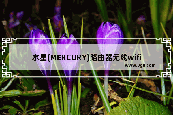 水星(MERCURY)路由器无线wifi密码忘记的解决方法