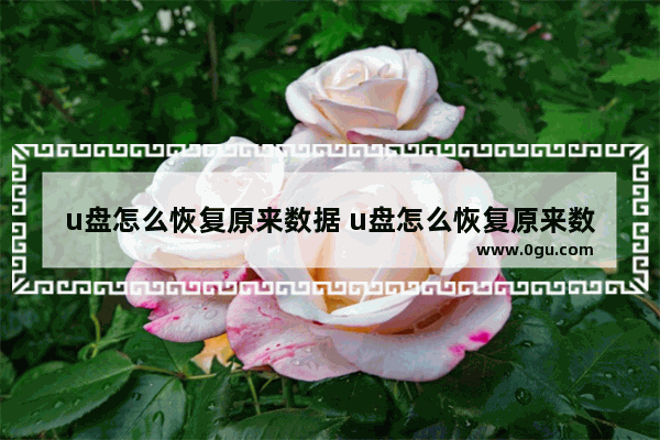 u盘怎么恢复原来数据 u盘怎么恢复原来数据和文件