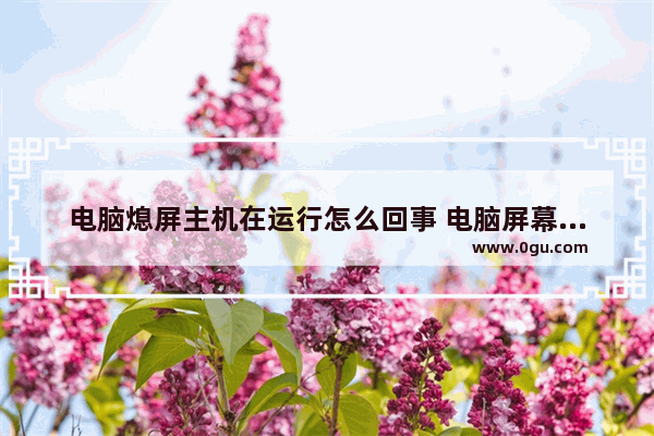电脑熄屏主机在运行怎么回事 电脑屏幕熄灭主机还在运行