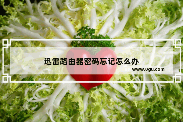 迅雷路由器密码忘记怎么办