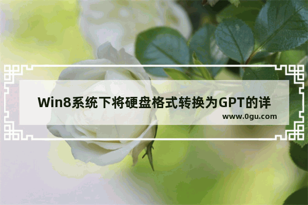 Win8系统下将硬盘格式转换为GPT的详细教程
