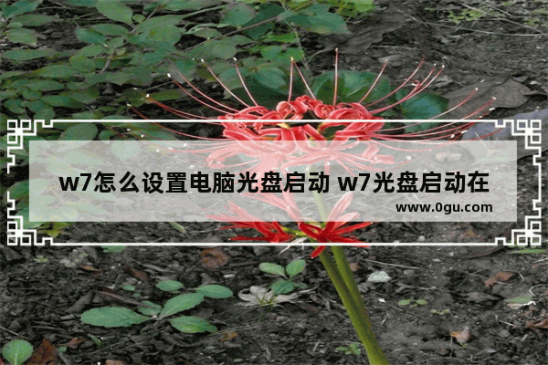 w7怎么设置电脑光盘启动 w7光盘启动在哪里