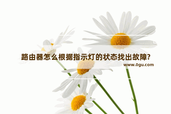 路由器怎么根据指示灯的状态找出故障?