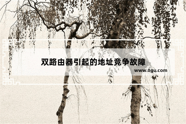 双路由器引起的地址竞争故障